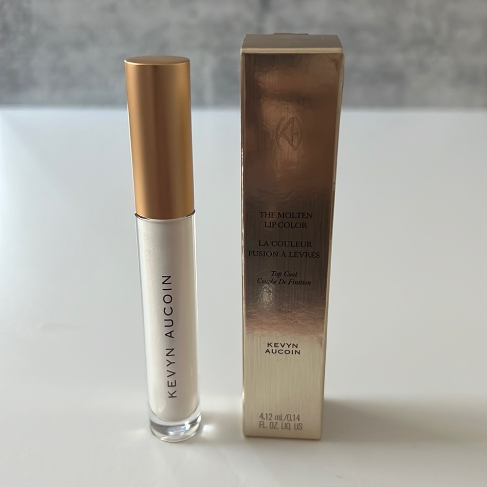 Kevyn Aucoin The Molten Lip Color Top Coat # 15001 Cyber Opal Full Size BNIB 4mL